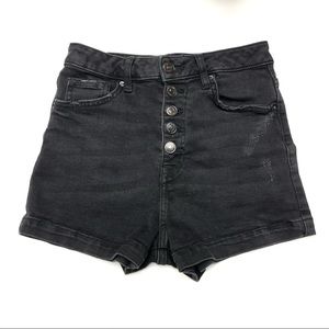 Forever 21 High Waisted Distressed Denim Shorts